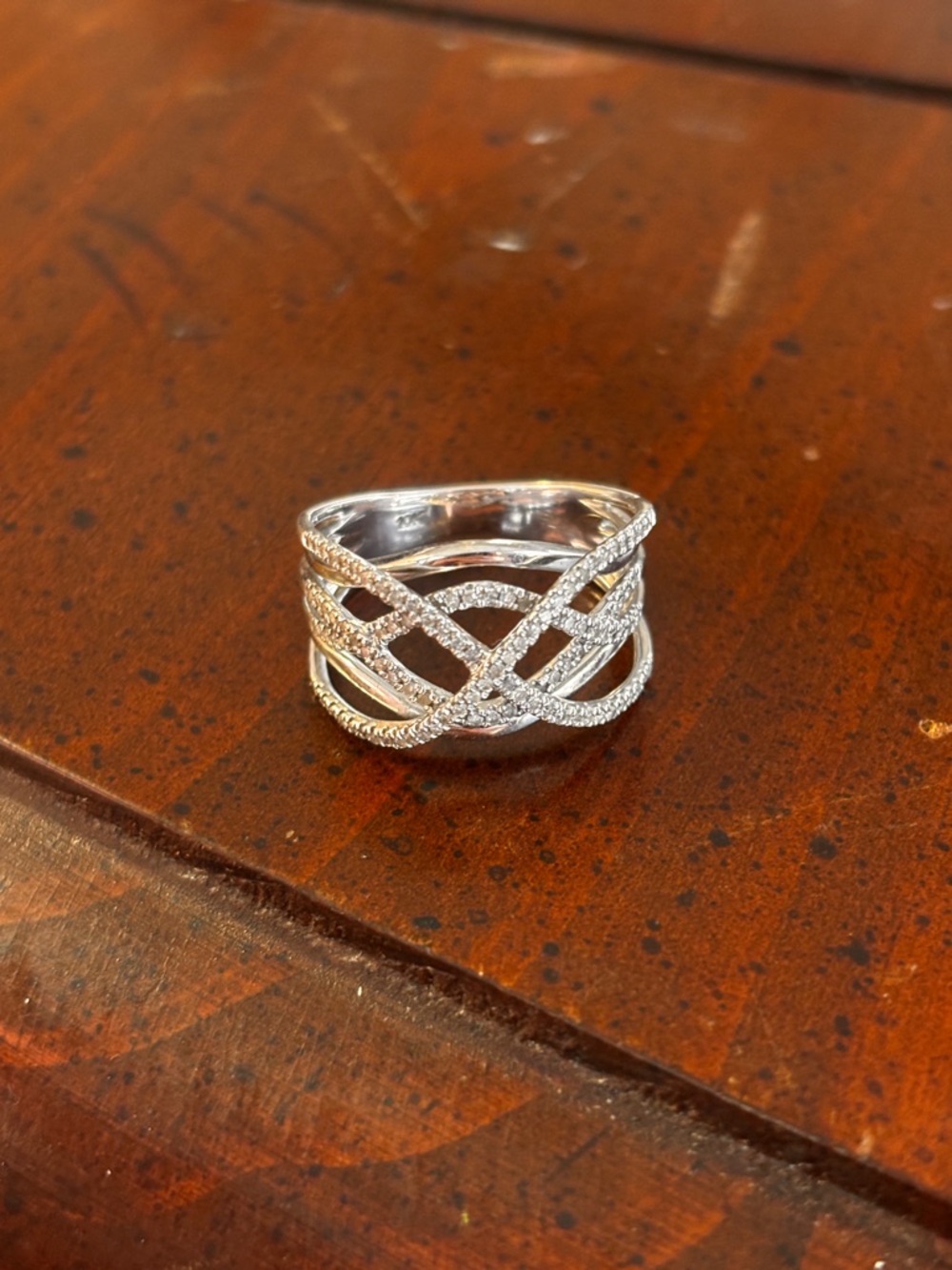 10k White Gold Ring With 1/3ct Diamonds